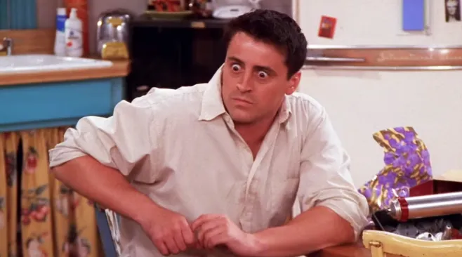 Joey from Friends, in shock