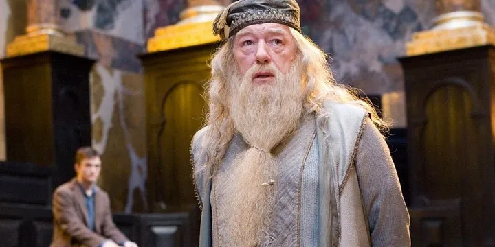 Dumbledore slightly concerned