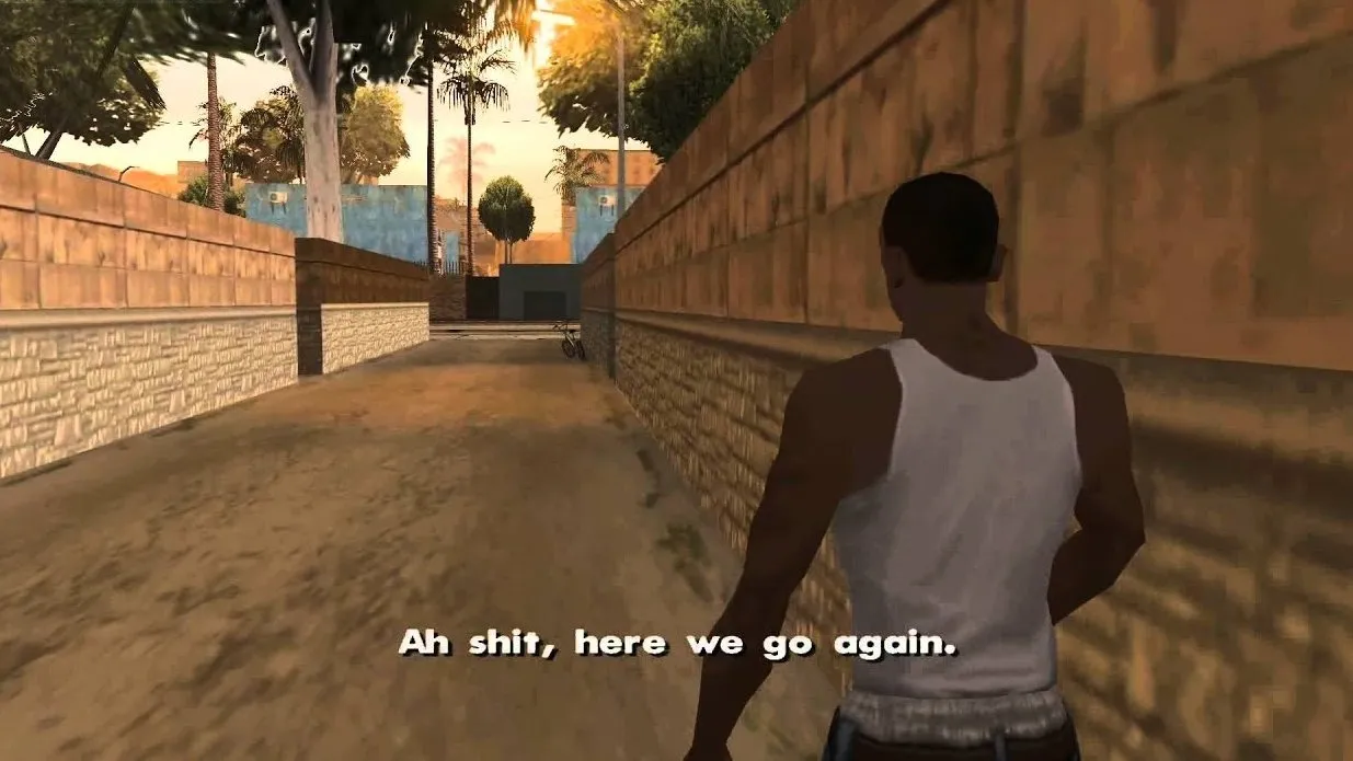 GTA San Andreas 'Ah shit, here we go again' meme