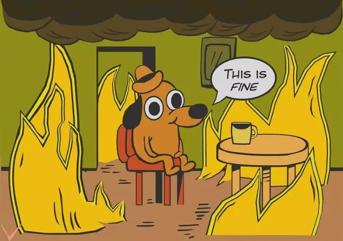 This is fine meme