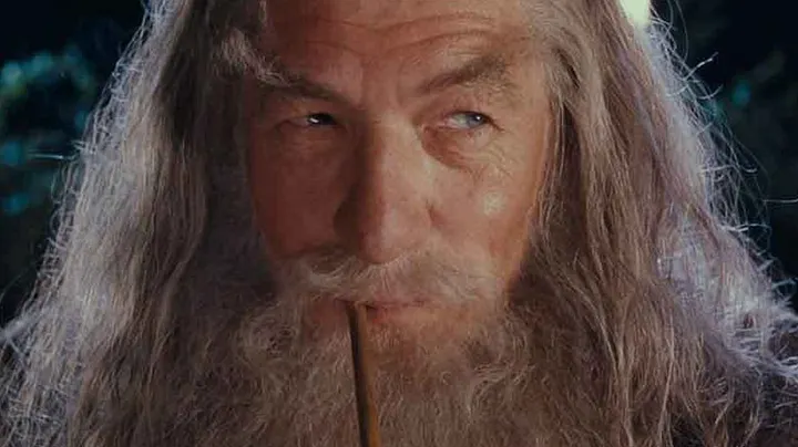 Gandalf smiling