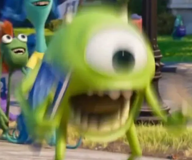 Mike Wazowski screaming