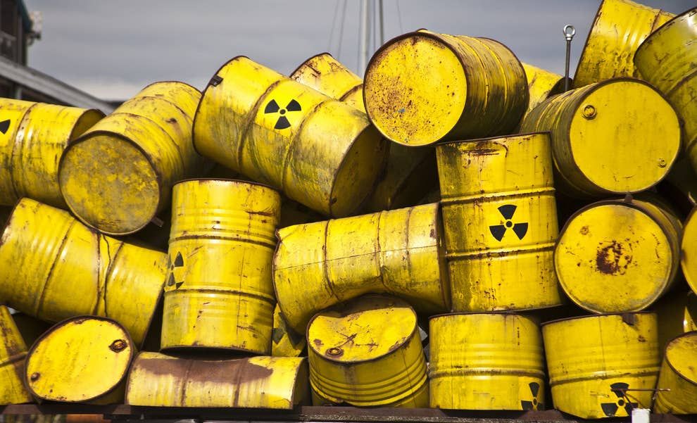 Toxic waste barrels