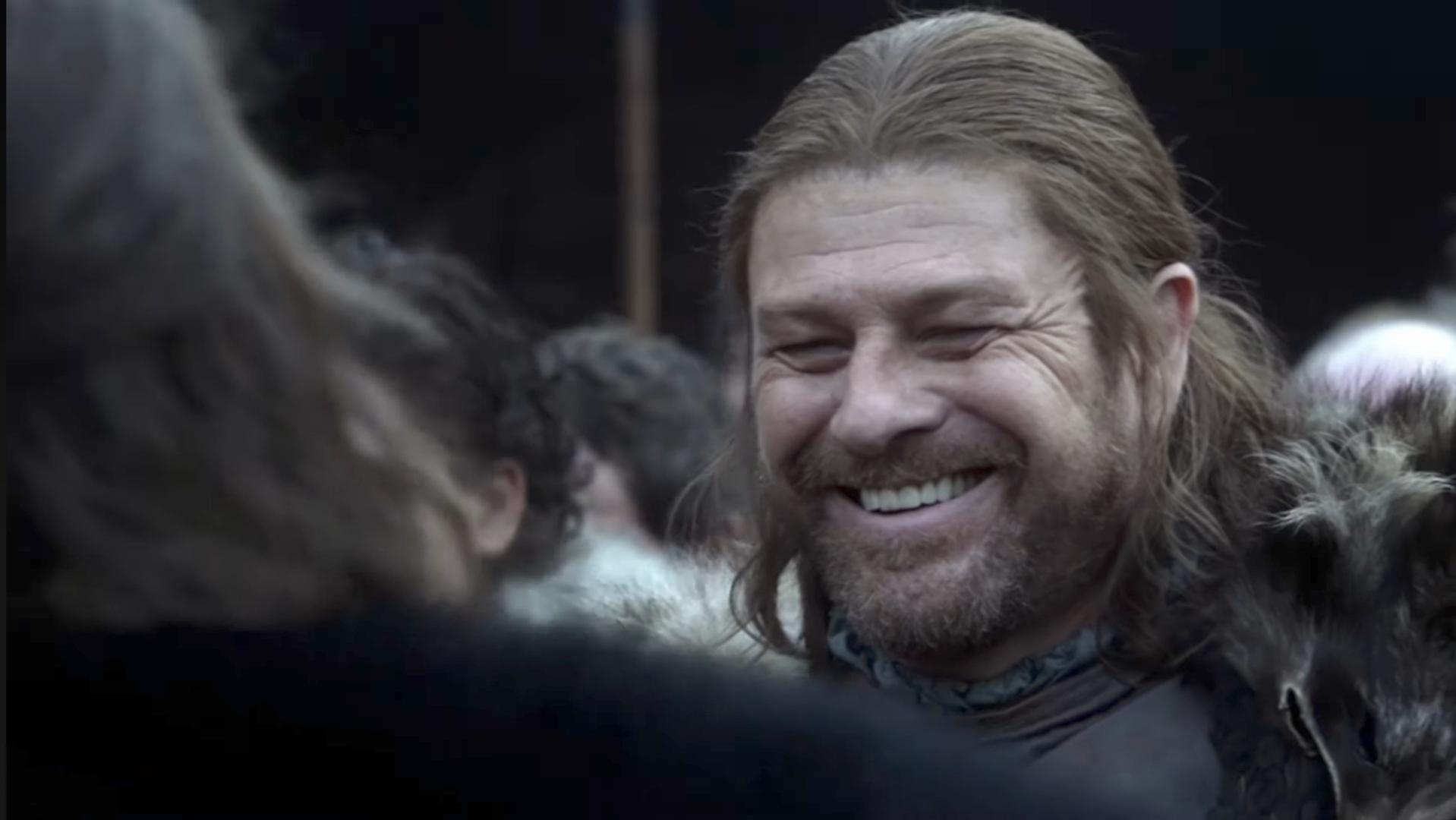 Ned Stark smiling