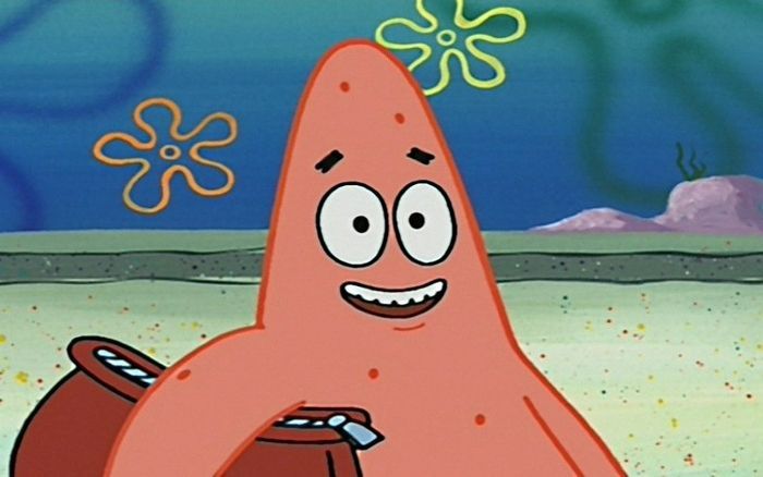 Patrick Star smiling